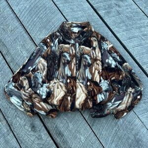 Y2K Horse Fleece Zip Up